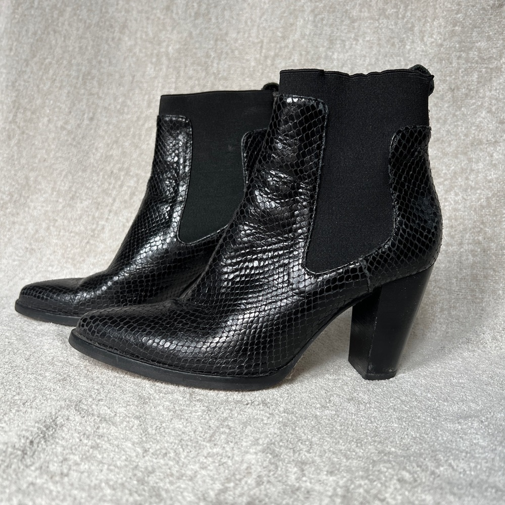 Black ankle boots